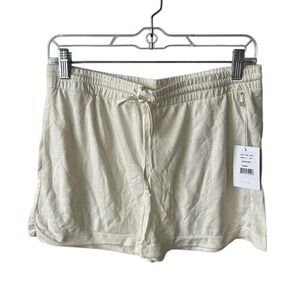 Andie‎ Swim The Short EcoBamboo Lounge Short Swim Coverup white/ivory Size M NWT